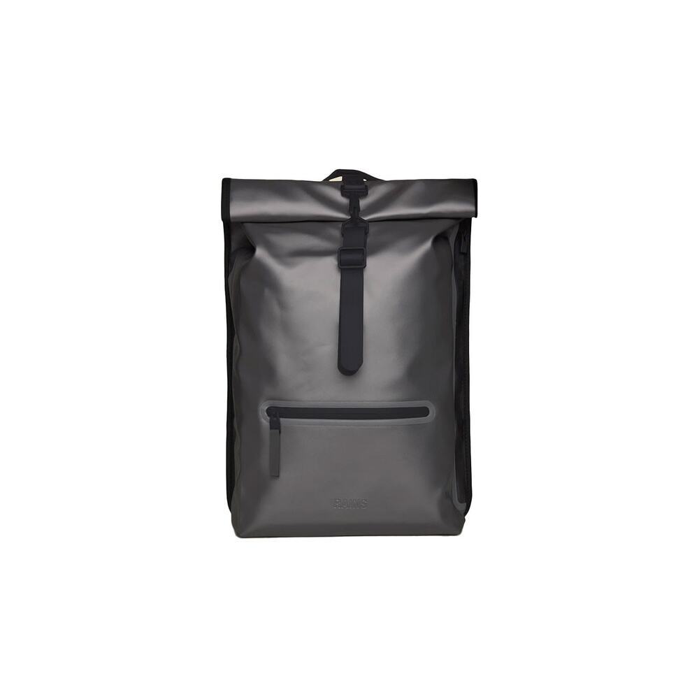 RAINS | Roll-top Rucksack Metallic Grey